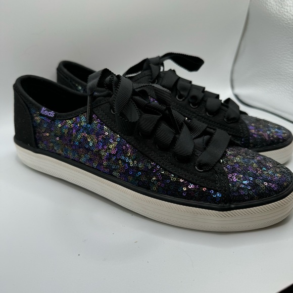 Keds Shoes - Keds Black Sequin Sneakers